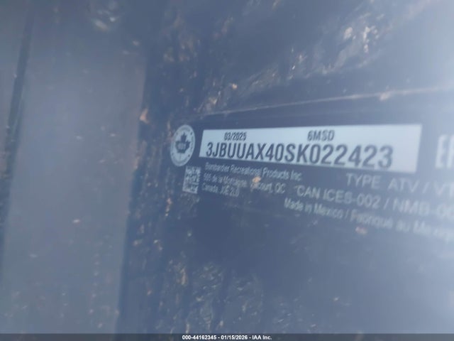 3JBUUAX40SK022423 Can-Am Defender Max