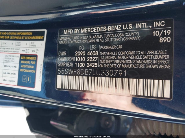 55SWF8DB7LU330791 Mercedes-Benz C 300