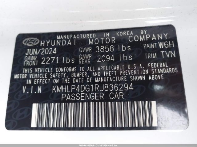 2024 HYUNDAI ELANTRA KMHLP4DG1RU836294 Photo 8