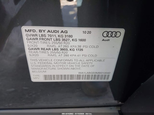 2021 AUDI E-TRON WA1LABGE0MB010040 Photo 8