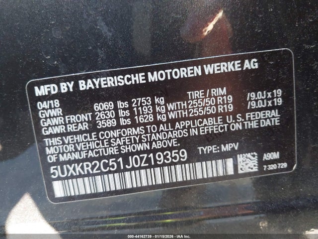 2018 BMW X5 5UXKR2C51J0Z19359 Photo 8