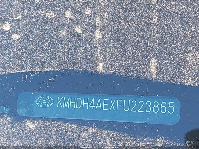 KMHDH4AEXFU223865 Hyundai ELANTRA SE