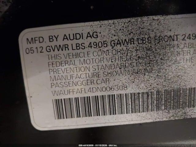 2013 AUDI A4 WAUFFAFL4DN006308 Photo 8