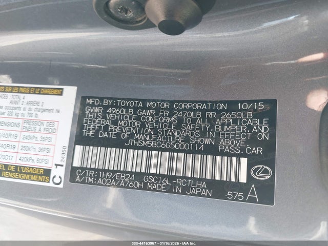 2016 LEXUS RC 300 JTHSM5BC6G5000114 Photo 8