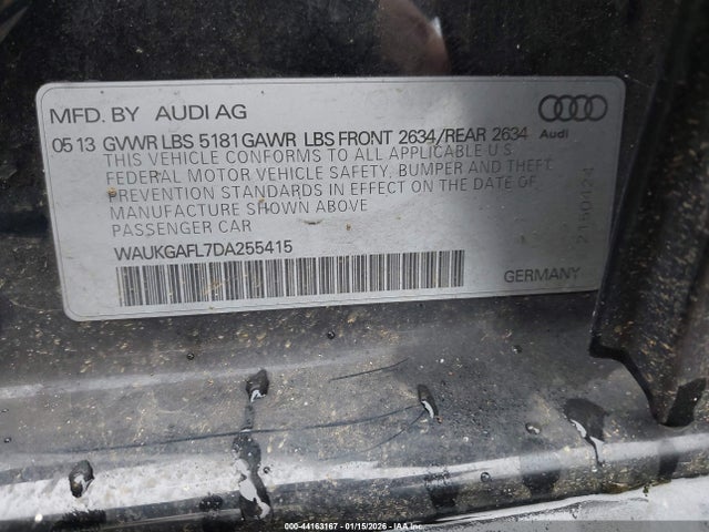 Продаж на аукціоні авто 2013 Audi S4 3.0t Premium Plus, vin: WAUKGAFL7DA255415, номер лоту: 44163167