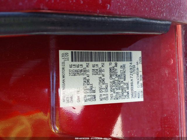 2020 NISSAN FRONTIER 1N6ED0EB6LN726924 Photo 8