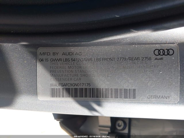 2016 AUDI A6 WAUFGAFC9GN017175 Photo 8