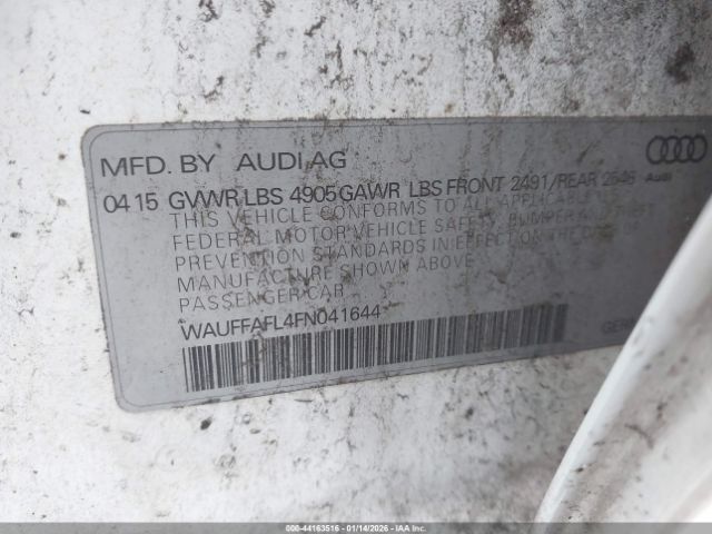 2015 AUDI A4 WAUFFAFL4FN041644 Photo 8