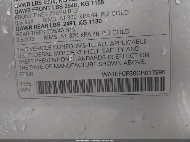 2016 AUDI Q3 WA1EFCFS0GR017895 Photo 8