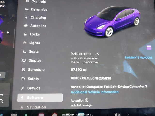 2022 TESLA MODEL 3 5YJ3E1EB6NF285830 Photo 6