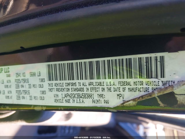 Aukcja sprzedaży 2011 Jeep Liberty Sport, vin: 1J4PN2GK3BW583001, numer aukcji: 44163699