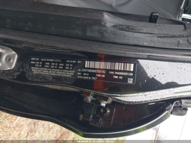 2022 ALFA ROMEO GIULIA ZARFANBN6N7655152 Photo 8