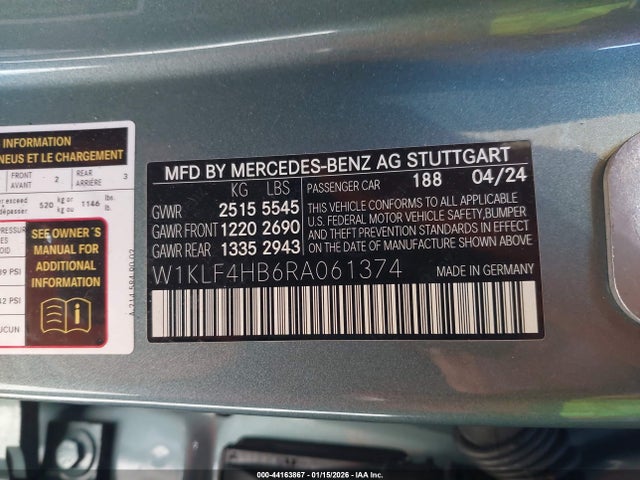 2024 MERCEDES-BENZ E 350 W1KLF4HB6RA061374 Photo 8