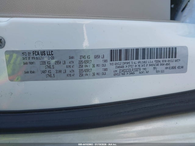 Dodge Grand Caravan Sxt 2020 2C4RDGCG3LR153270 Image 9