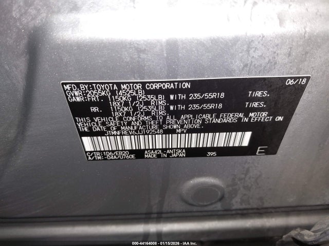 Toyota RAV4 SE 2018 JTMNFREV6JJ192548 Image 9