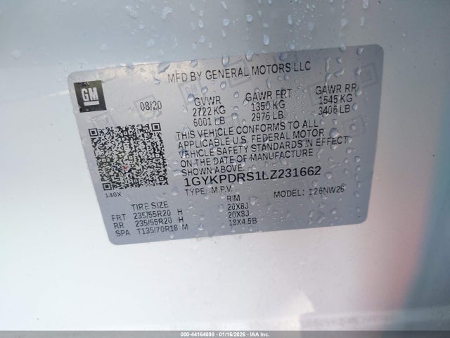 2020 CADILLAC XT6 1GYKPDRS1LZ231662 Photo 8