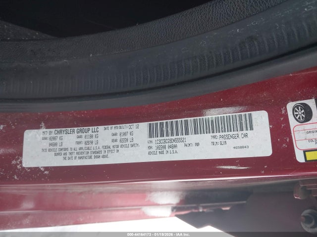 Aukcja sprzedaży 2013 Chrysler 200 Limited, vin: 1C3CCBCG9DN555521, numer aukcji: 44164173