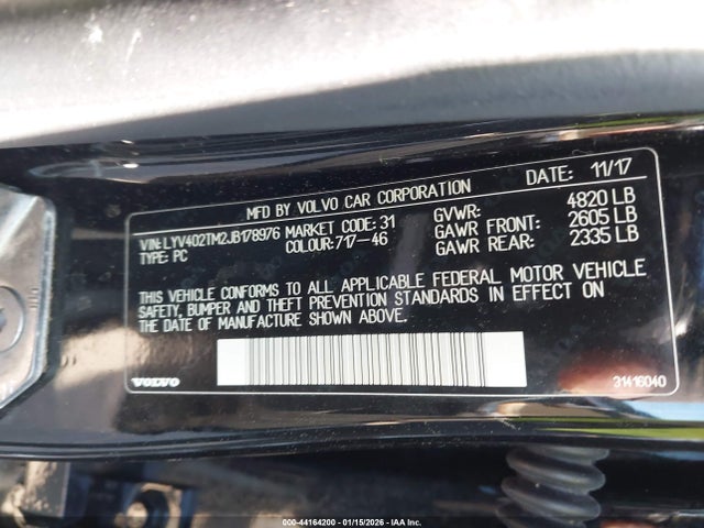2018 VOLVO S60 INSCRIPTION LYV402TM2JB178976 Photo 8