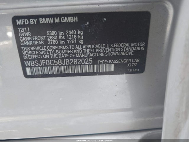 BMW M5 2018 WBSJF0C58JB282025 Image 9