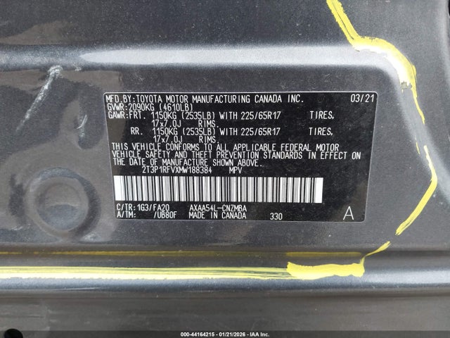 Toyota Rav4 Xle 2021 2T3P1RFVXMW188384 Image 9