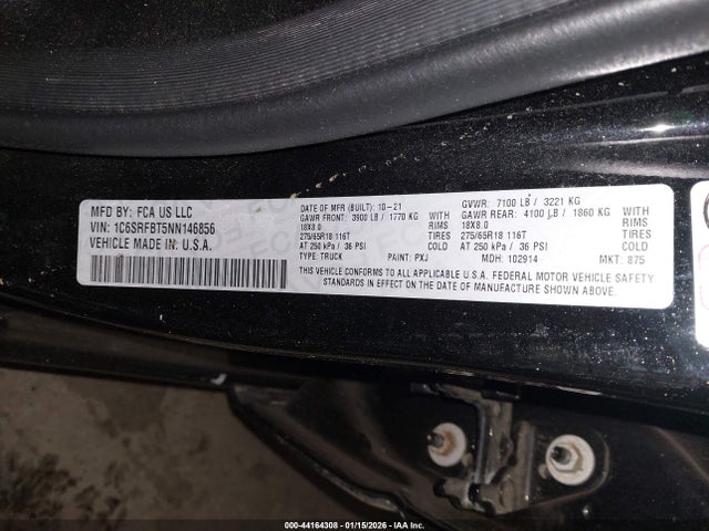 2022 RAM 1500 1C6SRFBT5NN146856 Photo 8