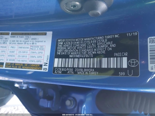 2020 TOYOTA C-HR NMTKHMBX4LR104770 Photo 8