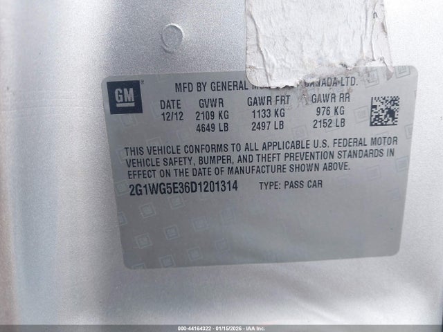 2013 CHEVROLET IMPALA 2G1WG5E36D1201314 Photo 8