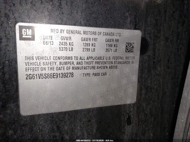 2014 CADILLAC XTS 2G61V5S86E9139278 Photo 8