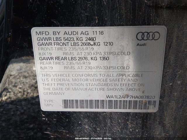2017 AUDI Q5 WA1L2AFP7HA087820 Photo 8