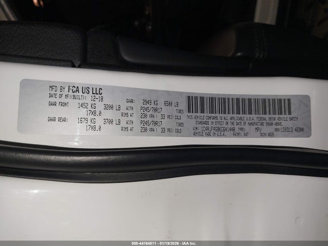 Продажа на аукционе авто 2019 Jeep Grand Cherokee Laredo E 4x4, vin: 1C4RJFAG8KC641448, номер лота: 44164511