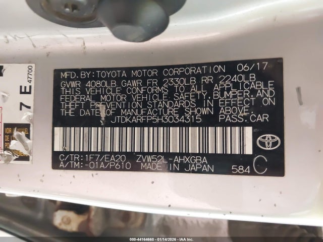 JTDKARFP5H3034315 Toyota Prius Prime Premium