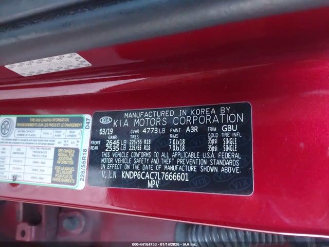 KNDP6CAC7L7666601 KIA SPORTAGE S