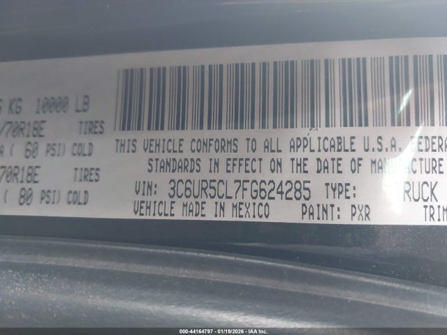 2015 RAM 2500 3C6UR5CL7FG624285 Photo 8