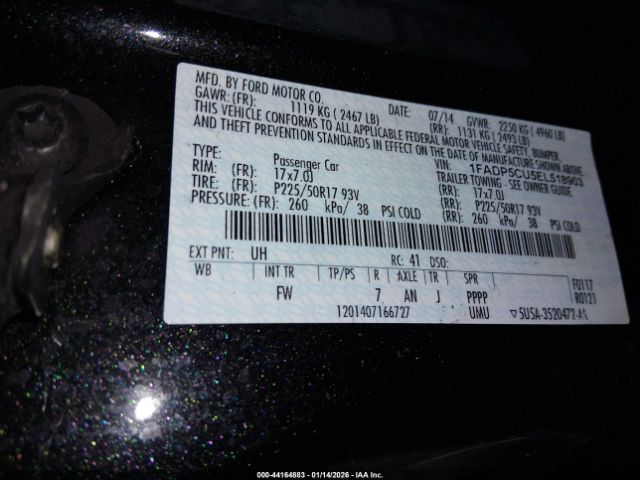 2014 FORD C-MAX ENERGI 1FADP5CU5EL518903 Photo 8