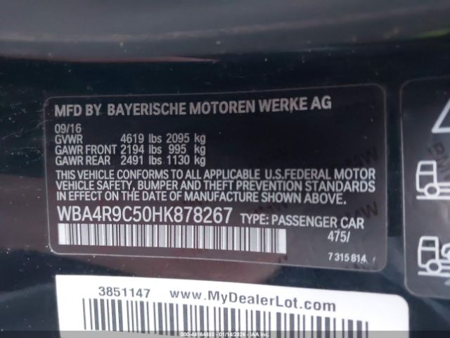 2017 BMW 430I WBA4R9C50HK878267 Photo 8