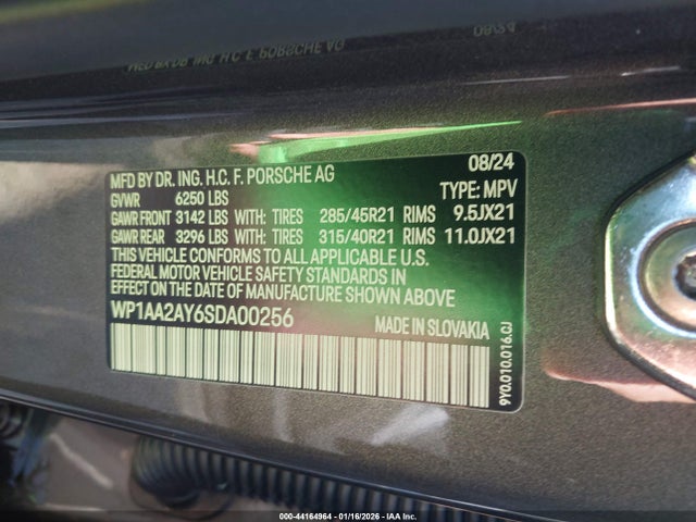 2025 PORSCHE CAYENNE WP1AA2AY6SDA00256 Photo 8