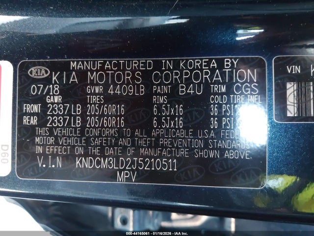 KIA Niro Plug-in Hybrid Lx 2018 KNDCM3LD2J5210511 Image 9