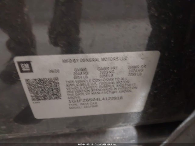 1G1FZ6S04L4122818 Chevrolet Bolt Ev Fwd Premier