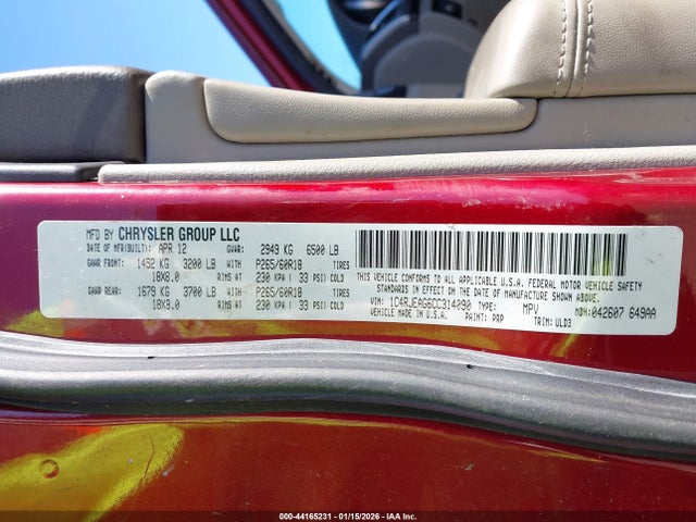 2012 JEEP GRAND CHEROKEE 1C4RJEAG6CC314090 Photo 8