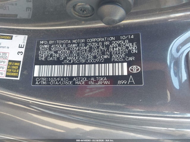 Scion TC 2015 JTKJF5C78FJ002972 Image 9