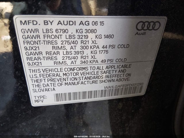 2015 AUDI Q7 WA1LGAFE0FD031293 Photo 8
