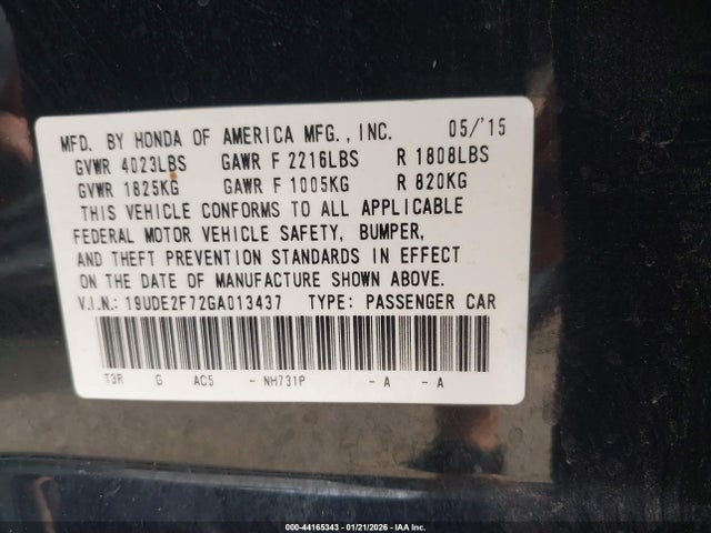 2016 ACURA ILX 19UDE2F72GA013437 Photo 8