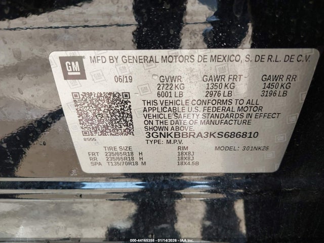 3GNKBBRA3KS686810 Chevrolet Blazer