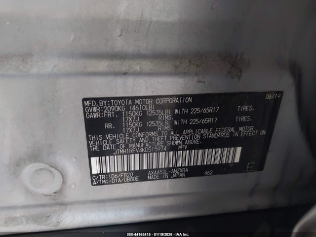 Toyota RAV4 LE 2019 JTMH1RFV4KD515974 Image 9