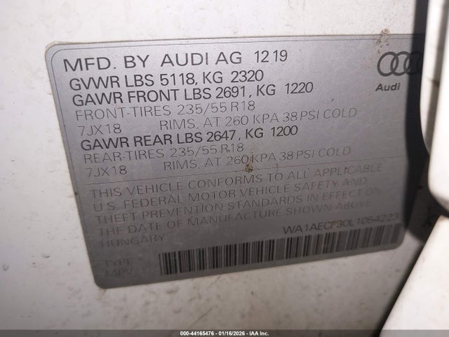 2020 AUDI Q3 WA1AECF30L1054223 Photo 8