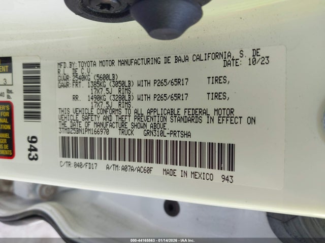 3TMDZ5BN1PM166970 Toyota Tacoma Trd Sport