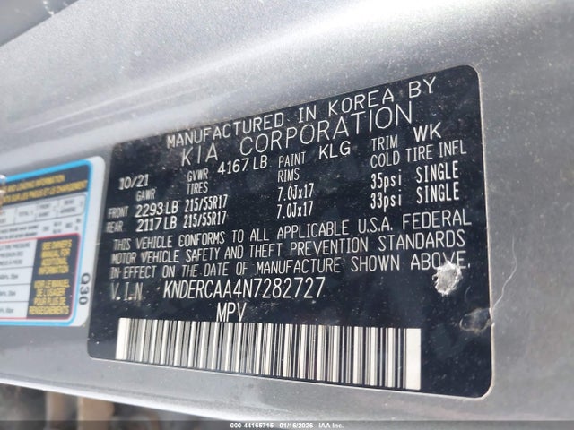 KNDERCAA4N7282727 KIA SELTOS EX