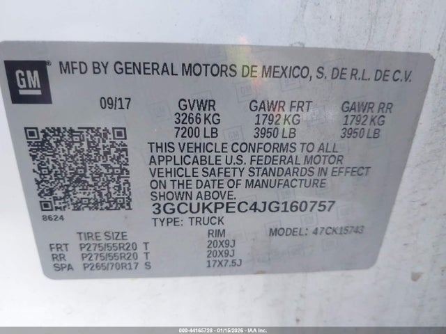 Chevrolet Silverado 1500 Custom 2018 3GCUKPEC4JG160757 Image 9