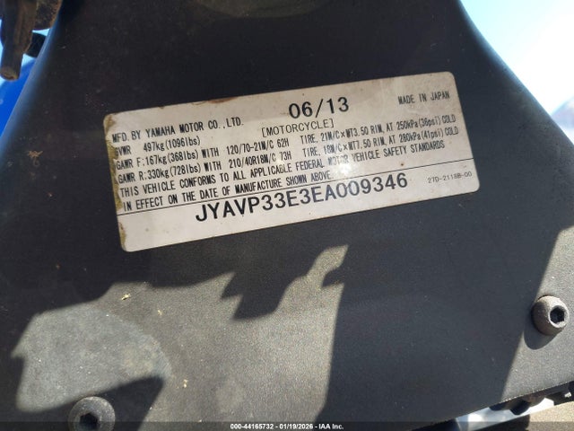 2014 YAMAHA XVS1300 JYAVP33E3EA009346 Photo 9