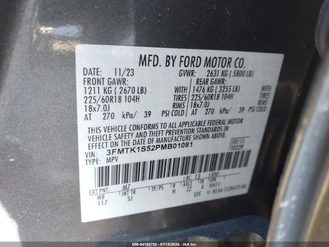 Ford Mustang Mach-e Select 2023 3FMTK1S52PMB01081 Image 9